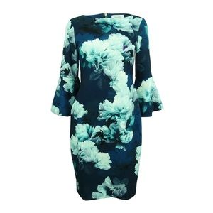 NOT FOR SALE Calvin Klein Floral-Print Dress